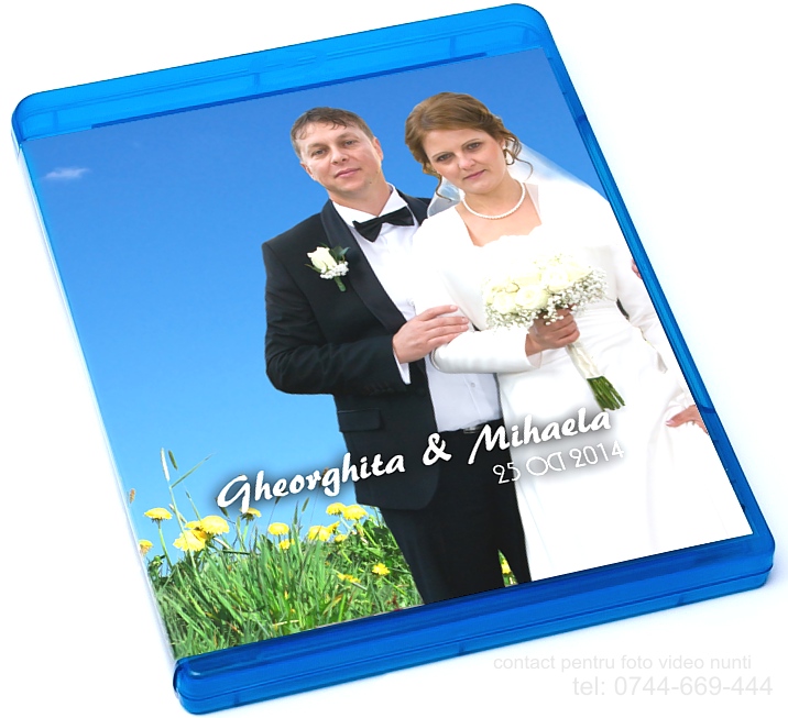 foto+video nunta - blu-ray personalizat